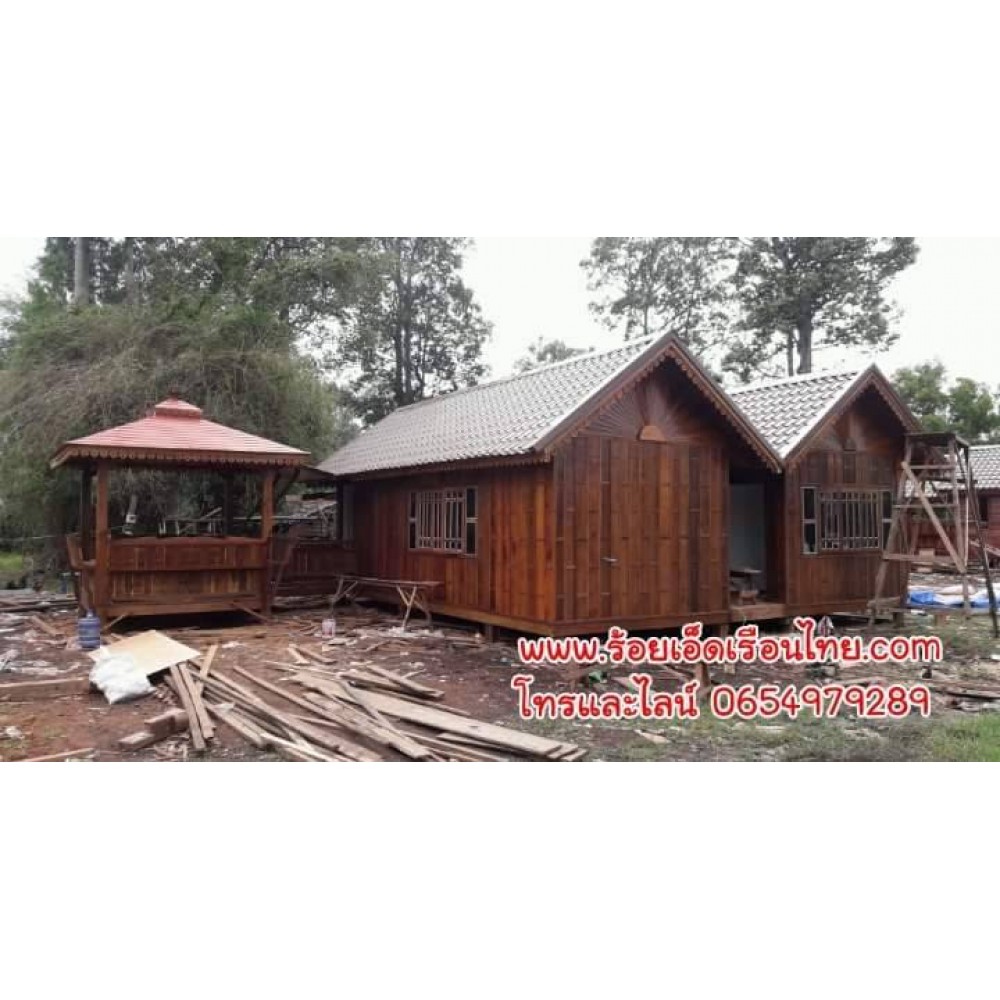 บ้านแฝดแบบที่29 ขนาด7.2×8.7 +ศาลาไม้ (ไม้จริงทั้งหลัง) บ้านแฝดแบบที่29 ขนาด7.2×8.7 +ศาลาไม้ (ไม้จริงทั้งหลัง)